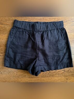 Tropez Linen Short in black small